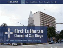 Tablet Screenshot of firstlutheransd.org